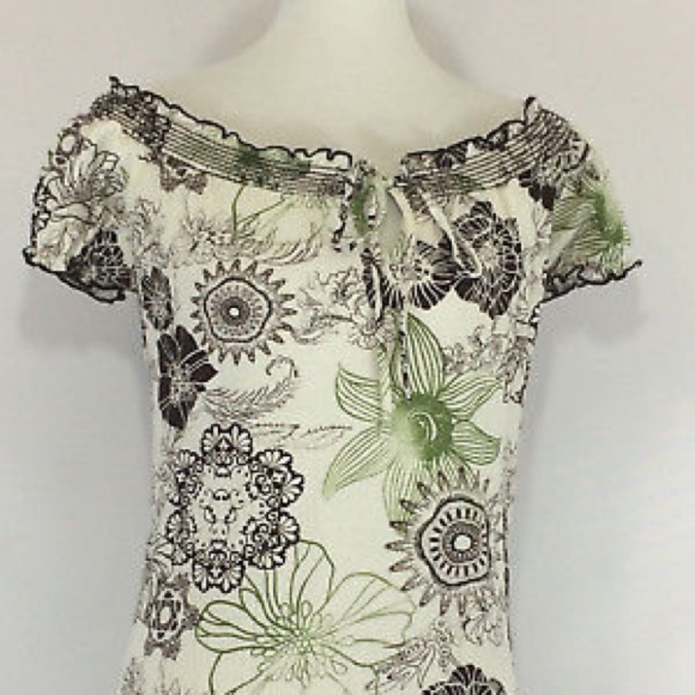 Jersey Knit  Short Sleeve Top SZ L NEW